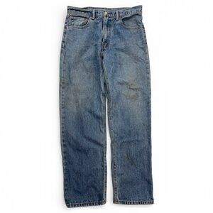 Levi's 550 Jeans Distressed Relaxed Tapered Leg Men's 34 x 31 Frays Fade Stains